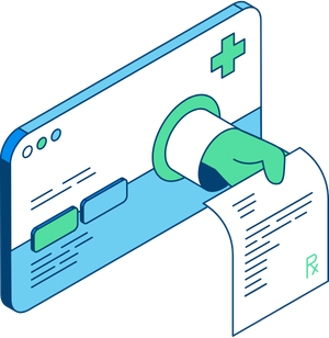 A prescription issued from a clinical system